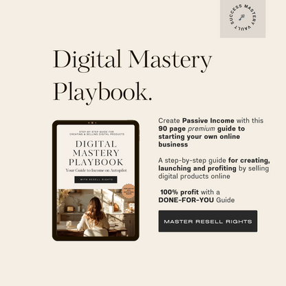 Digital Mastery Playbook: Your Guide to Income on Autopilot