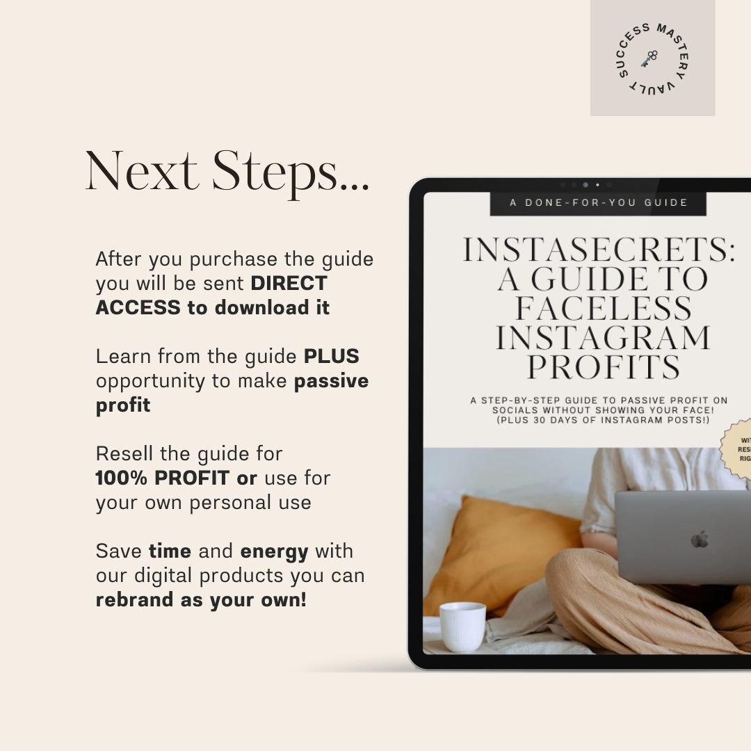 Instasecrets: 30 day DFY Guide for Faceless Posts