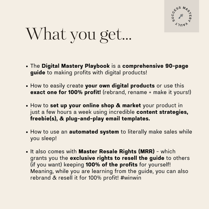 Digital Mastery Playbook: Your Guide to Income on Autopilot